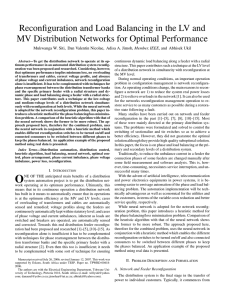 Reconfiguration and Load Balancing in the LV and MV Distribution