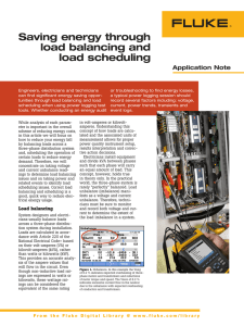 Saving energy through load balancing and load scheduling