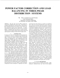 power factor correction and load balancing in