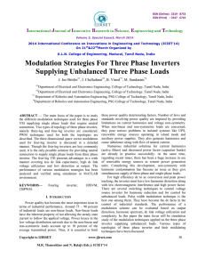 Modulation Strategies For Three Phase Inverters