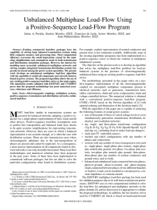 Unbalanced Multiphase Load-Flow Using a Positive