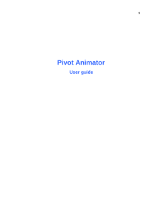 Pivot Help - Pivot Animator