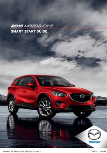 2015 M{zd{ cx-5 SMART START GUIDE