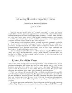 Estimating Generator Capability Curves