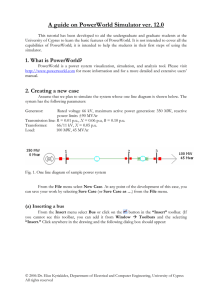 Power World- User guide