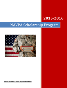Scholarship Application - National Association of Veterans` Program