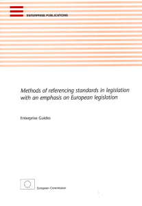 Enterprise Guides: Methods of referencing standards