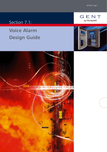 Voice Alarm Design Guide