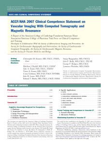 ACCF/AHA 2007 Clinical Competence Statement on Vascular