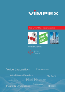 Fire-Cryer Plus - Voice Sounders Brochure