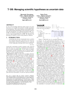 Υ-DB: Managing scientific hypotheses as