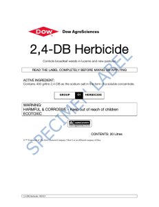 2,4-DB Herbicide - The DOW Chemical Company