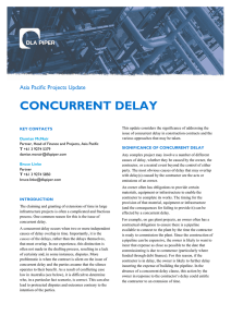 concurrent delay