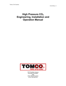 High Pressure CO2 Engineering, Installation and Operation Manual