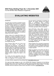 evaluating websites