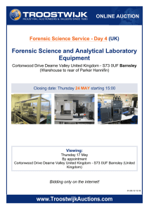 Forensic Science and Analytical Laboratory Equipment