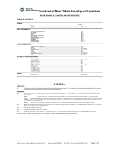 Department of Motor Vehicle Licensing and Inspections