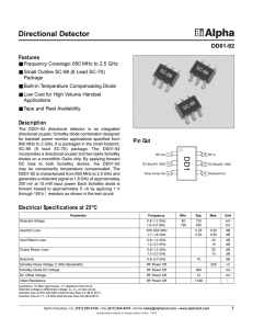 Directional Detector DD1 - SP