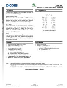 74HC164 - Diodes Incorporated