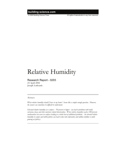 RR-0203: Relative Humidity | Building Science Corporation