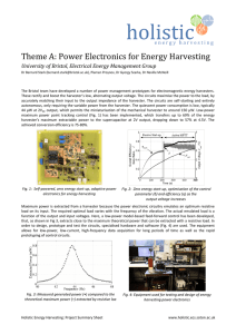 Theme A: Power Electronics for Energy Harvesting