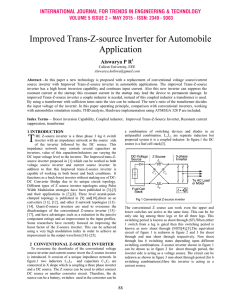 Improved Trans-Z-source Inverter for Automobile Application