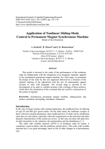 Application of Nonlinear Sliding-Mode Control to Permanent Magnet