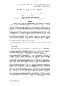 Low Frequency AC Transmission System