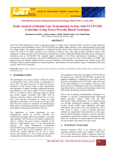 Journal of Engineering Fault Analysis of Double Line Transmission