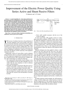 Improvement of the Electric Power Quality Using Series Active and