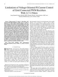 Limitations of Voltage-Oriented PI Current Control of Grid