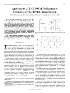 Application of SHE-PWMfor Harmonic Immunity in VSC HVDC