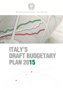 draft budgetary plan 2015 - Ministero dell`Economia e delle Finanze