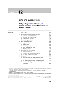 Chapter 12 - Bats and Lyssaviruses