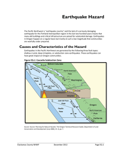 Earthquake - Clackamas County