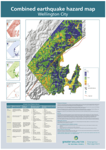 Combined earthquake hazard map – Wellington