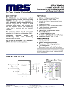 MPM3606A - Monolithic Power System