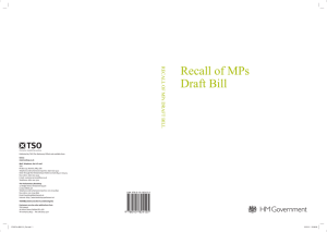 Recall of MPs Draft Bill