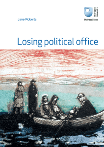 Losing political office