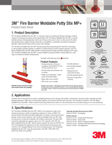 3M™ Fire Barrier Moldable Putty Stix MP+