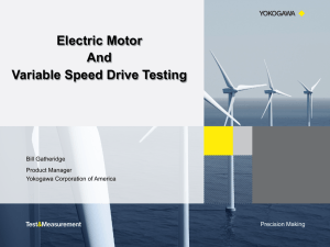 Electric Motor And Variable Speed Drive Testing