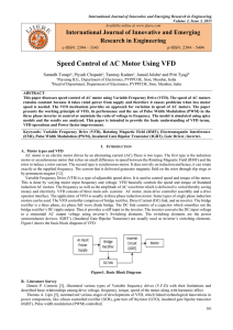 Speed Control of AC Motor Using VFD