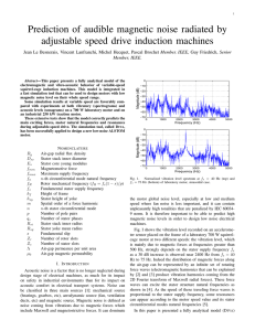 Prediction of audible magnetic noise radiated by adjustable speed
