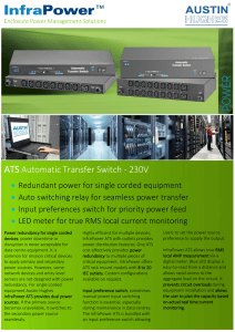 ATS Automatic Transfer Switch - 230V