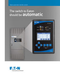 Eaton automatic transfer switch