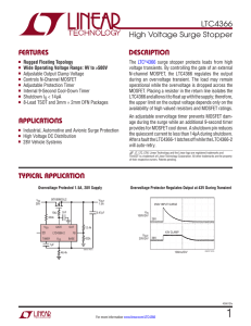 LTC4366 - High Voltage Surge Stopper