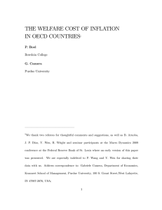 the welfare cost of inflation in oecd countries