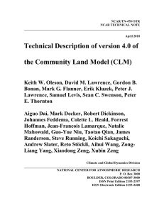 Technical Description of version 4.0 of the Community Land