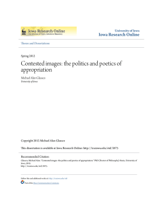 Contested images: the politics and poetics of appropriation
