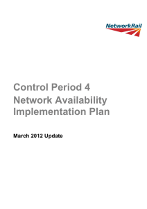 Control Period 4 Network Availability Implementation